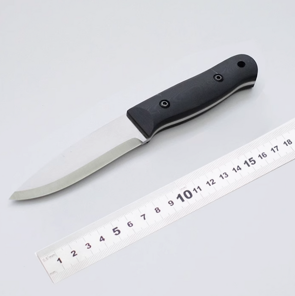 Scandi Grind 52100 CPM-3V Steel Straight Blade Bushcraft Outdoor Knife With Sheath FC133
