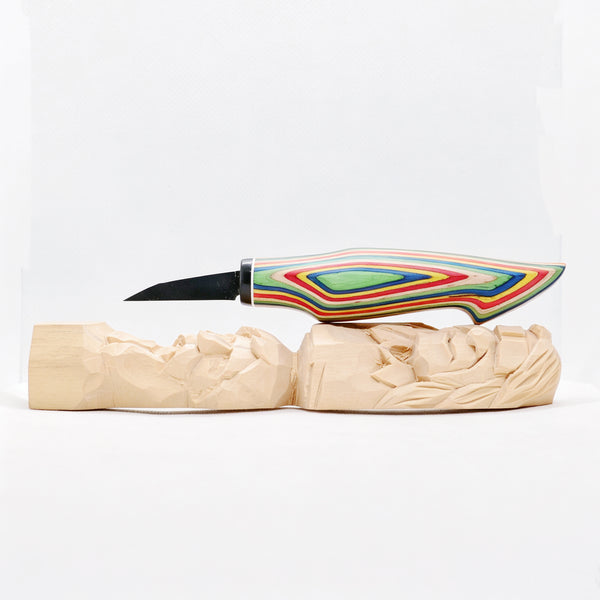 FC129 Pro <50PCs Limited Edition > Special Handle Colorful Wood Whittling Knives