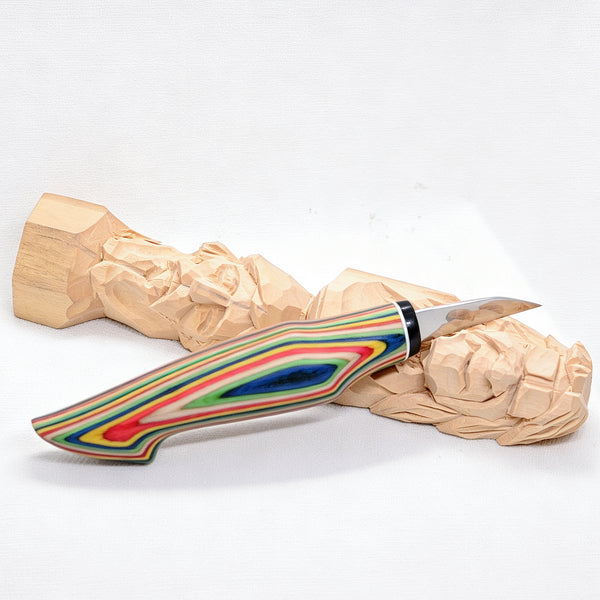 FC129 Pro <50PCs Limited Edition > Special Handle Colorful Wood Whittling Knives
