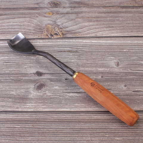 FC850 Forged 52100 Steel Kuksa Spoon Short Bent Gouge