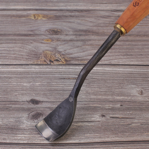 FC850 Forged 52100 Steel Kuksa Spoon Short Bent Gouge