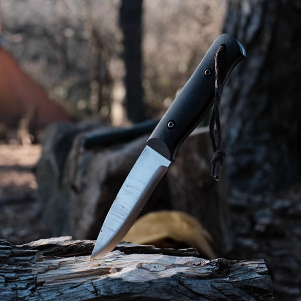 Scandi Grind 52100 CPM-3V Steel Straight Blade Bushcraft Outdoor Knife With Sheath FC133
